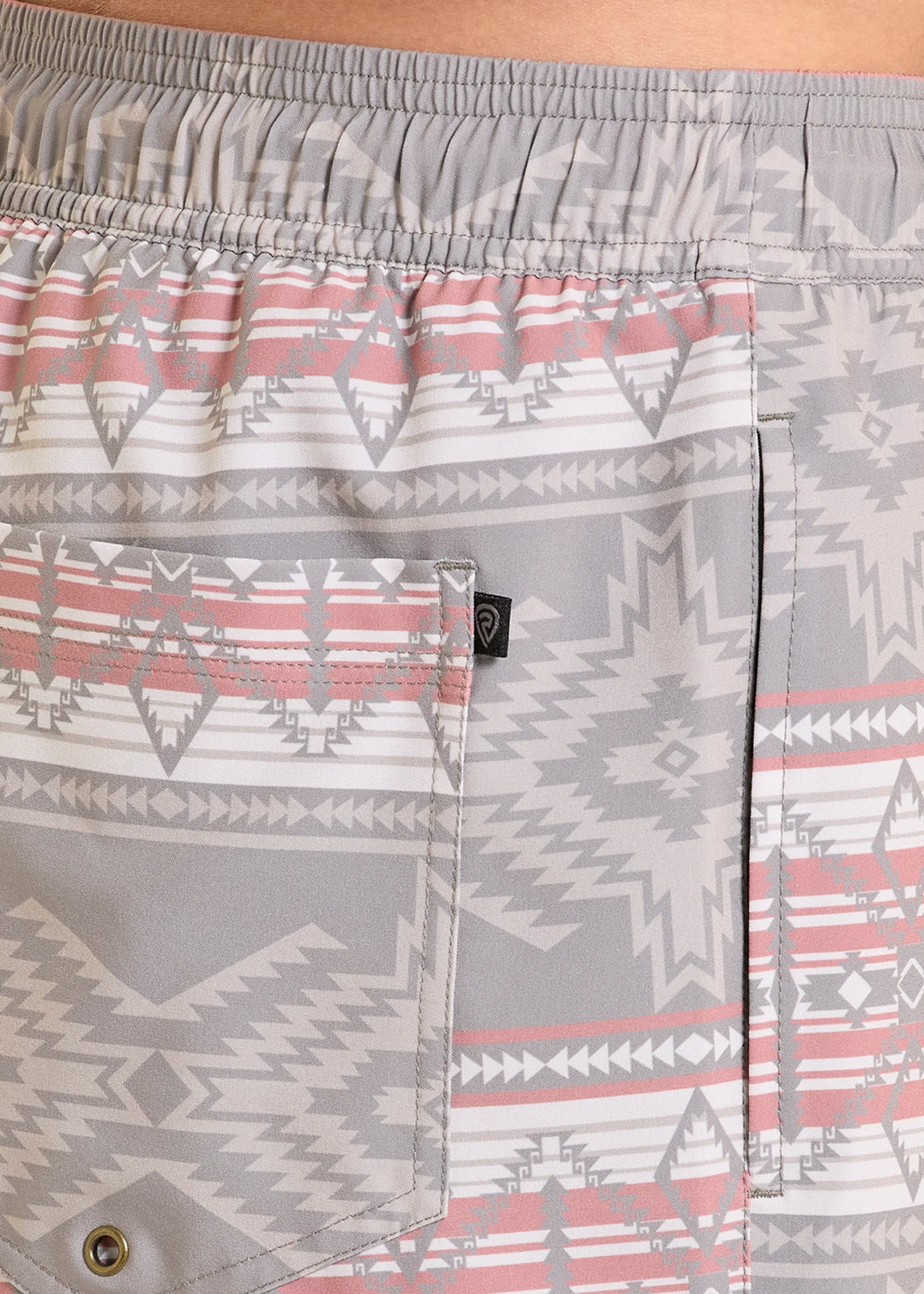 Southwestern Aztec Print Volley Swim Shorts - Image 4