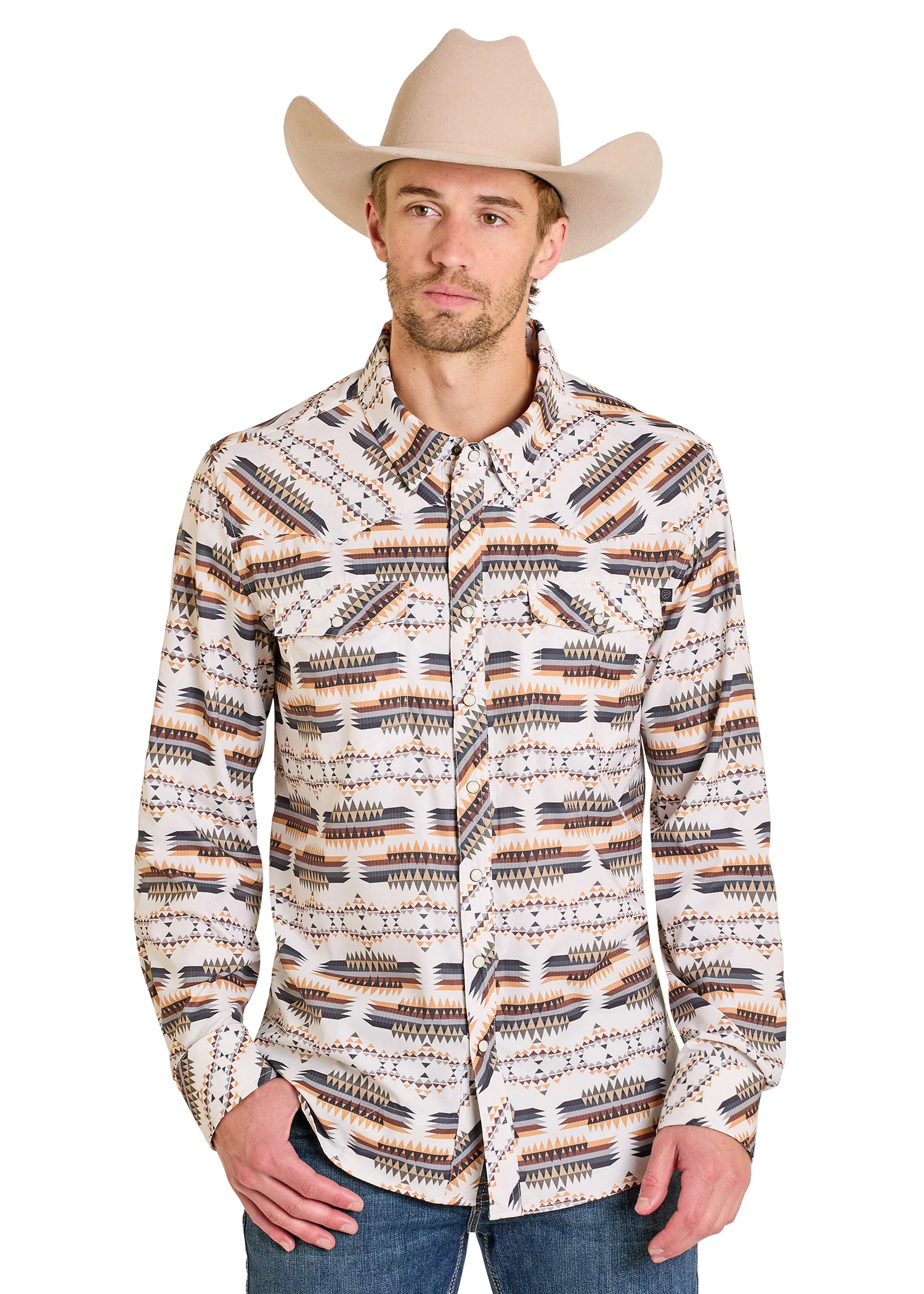TEK Western Hive Stripe Long Sleeve Shirt