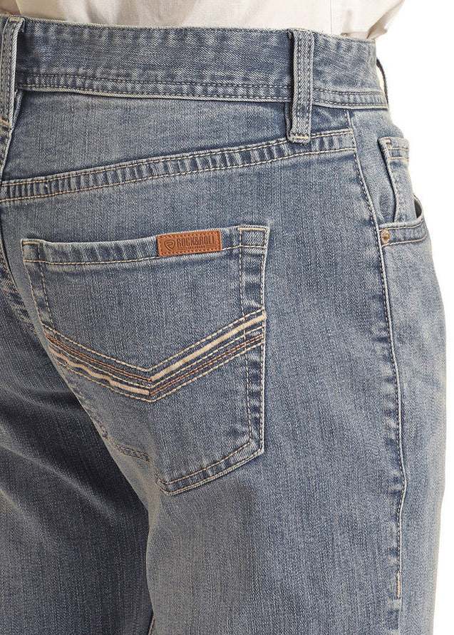 Vintage '46 Regular Fit V Embroidered Stackable Bootcut Jeans - Image 4