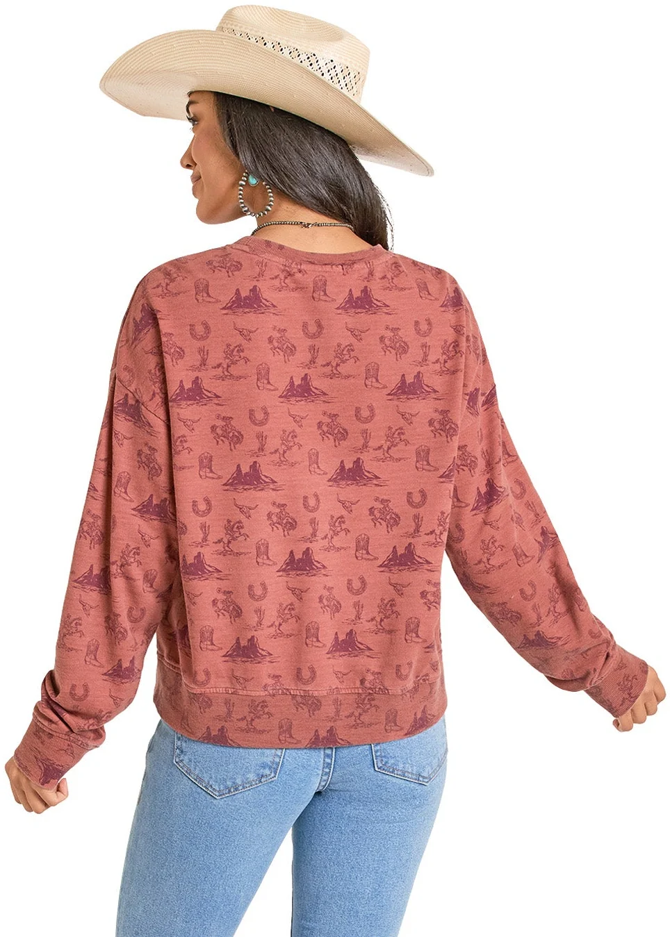 Western Mountain Graphic Pullover - Image 2