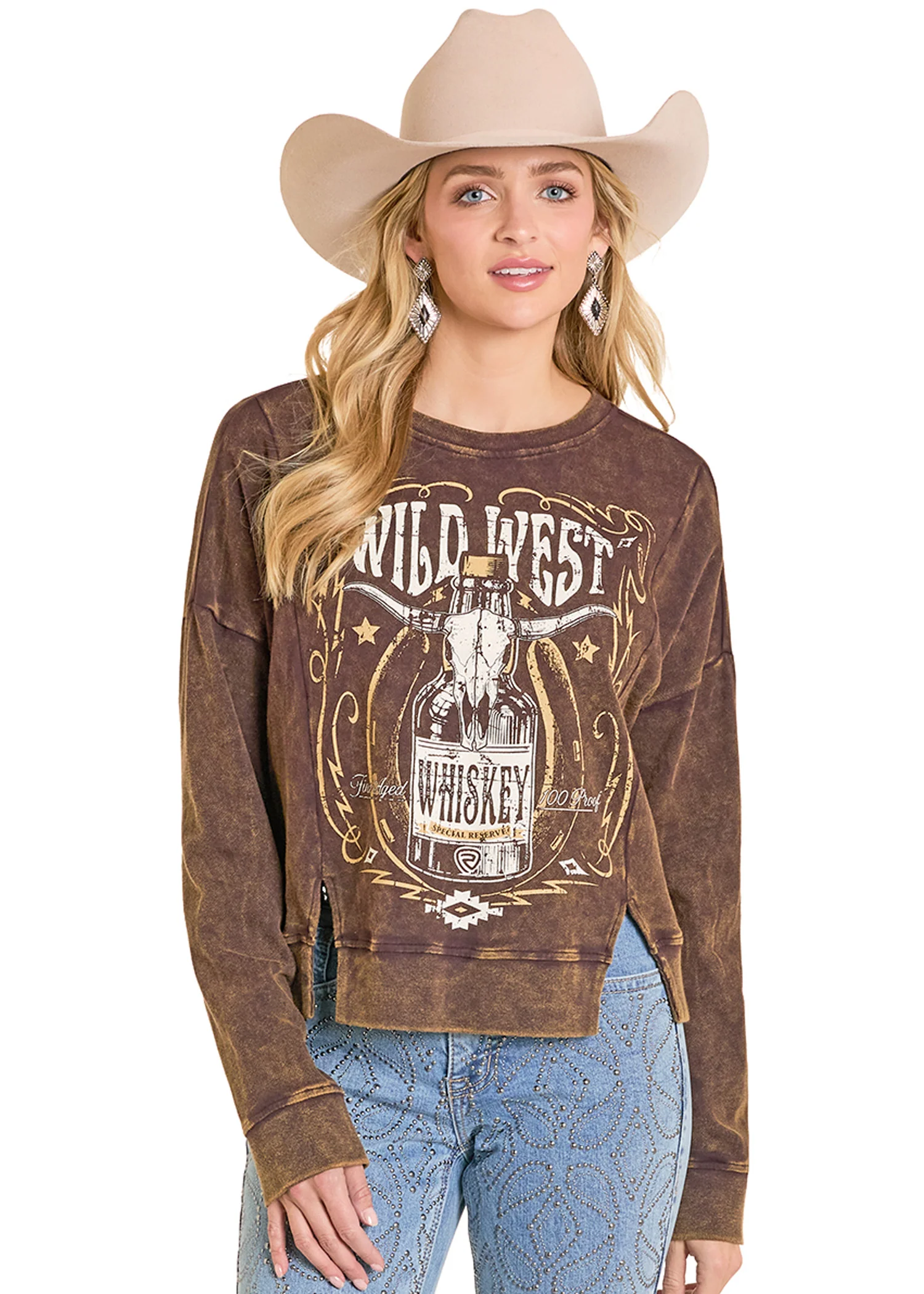 Wild West Distressed Graphic Pullover - Image 3