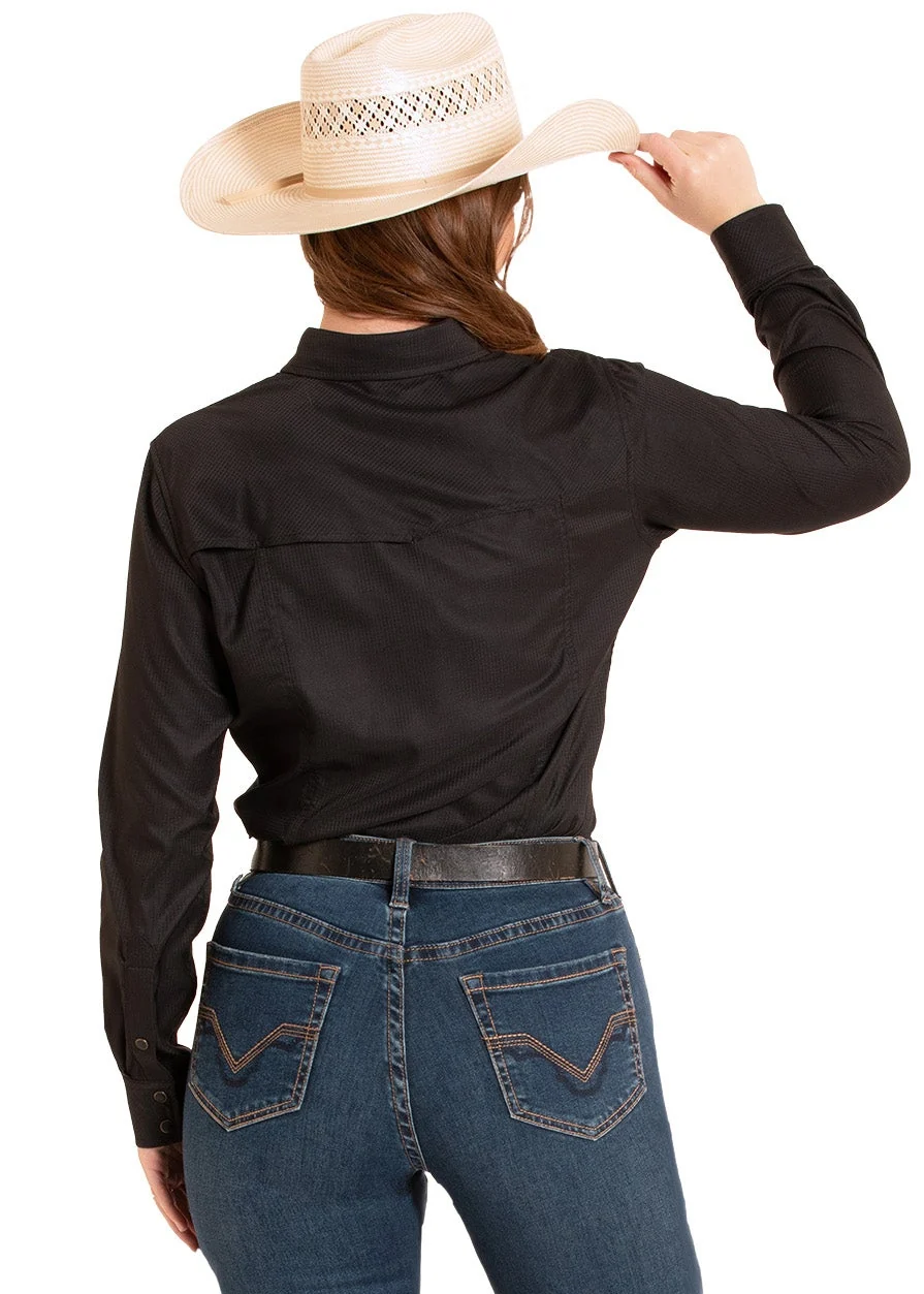 TEK Western Black Long Sleeve Shirt - Image 2